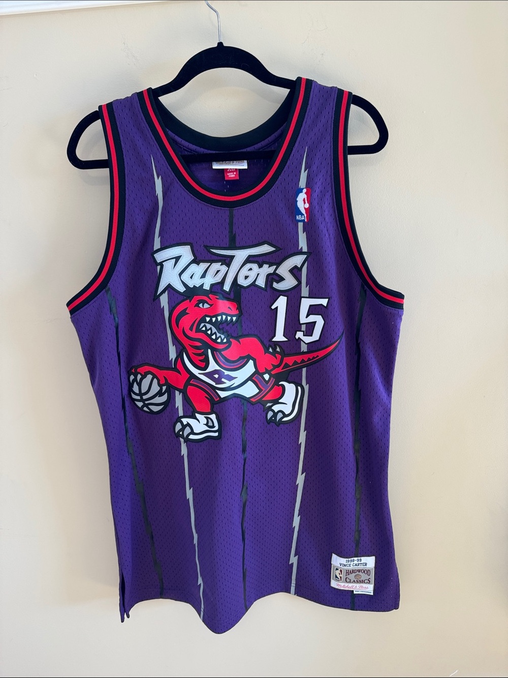 Mitchell & Ness Toronto Raptors Vince Carter Jersey from their 98-99 Collection